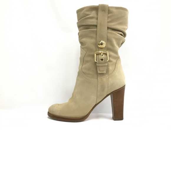 LOUIS VUITTON Suede Side Belt Boot size 35 1/2 - Picture 1 of 7